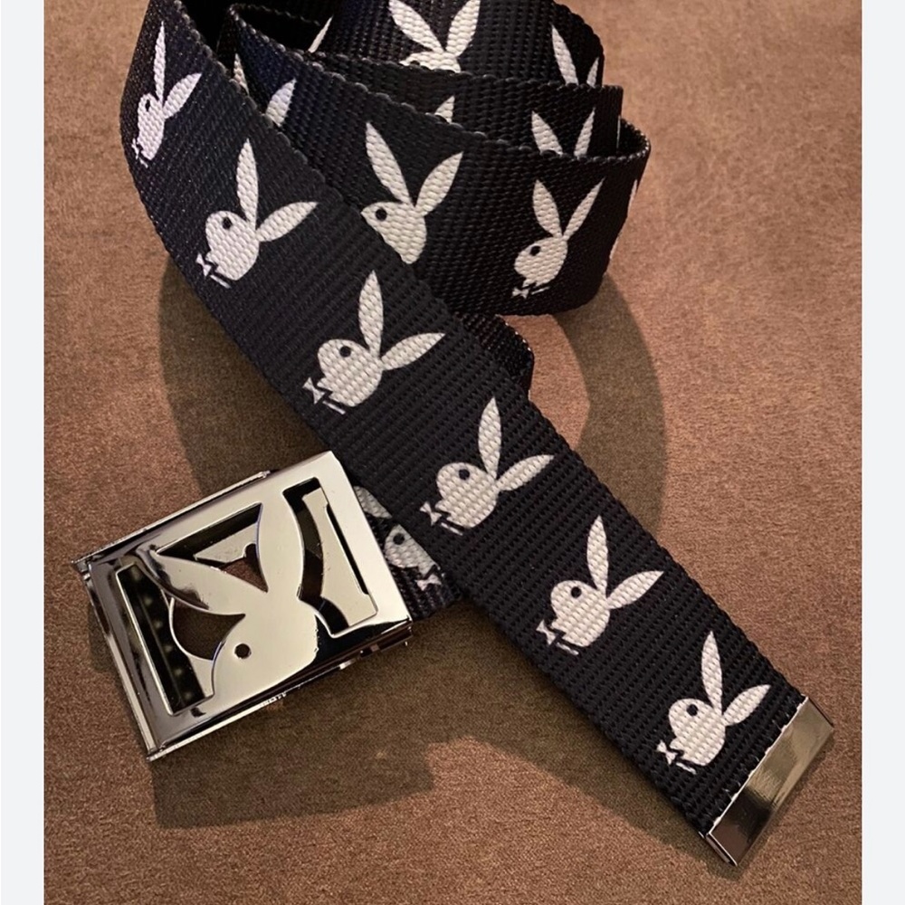 Playboy Black/white belt